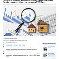 Impulso al mercado inmobiliario: las operaciones M&A en Espaa crecen un 2% en enero, segn TTR Data